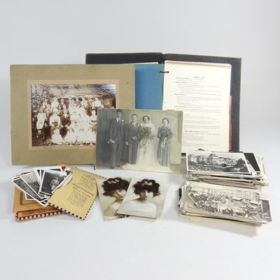 Lot 58 - A collection of Victorian and later photographs and postcards