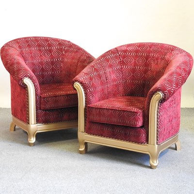 Lot 500 - A pair of armchairs