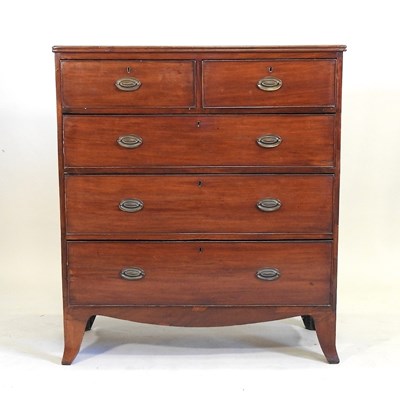 Lot 725 - A Regency mahogany chest