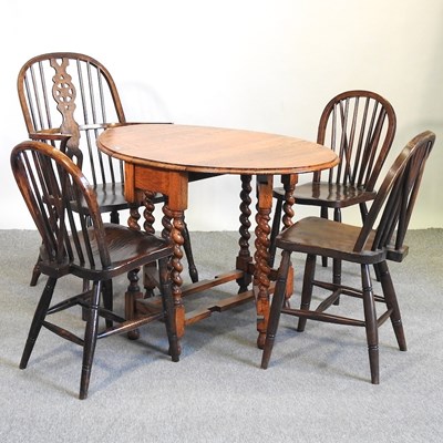 Lot 400 - A table and chairs