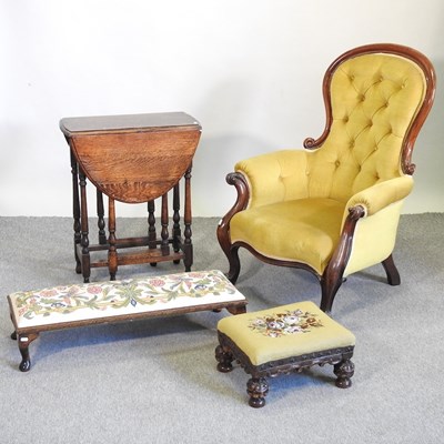 Lot 480 - A Victorian armchair