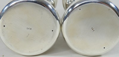 Lot 58 - A pair of silver goblets