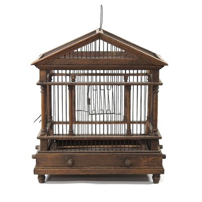 Lot 10 - A 19th century bird cage