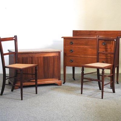 Lot 488 - An Edwardian mahogany chest