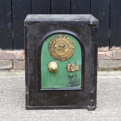 Lot 302 - A 19th century iron safe