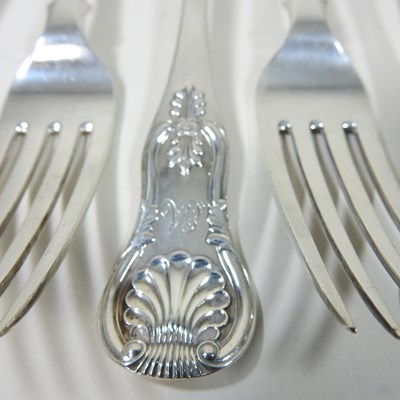 Lot 234 - Twelve William IV Scottish silver forks