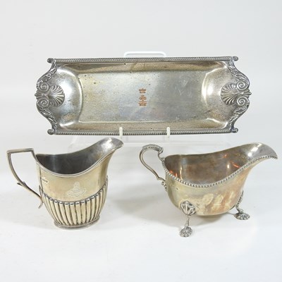 Lot 79 - An early 20th century silver cream jug