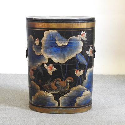 Lot 506 - A coopered rice box