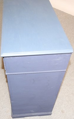 Lot 386 - A blue painted sideboard