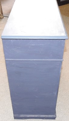 Lot 386 - A blue painted sideboard