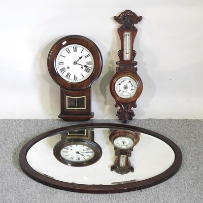 Lot 196 - An early 20th century aneroid barometer