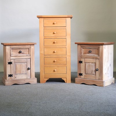 Lot 342 - A pair of pine bedside