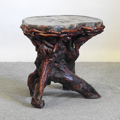 Lot 708 - A Chinese occasional table