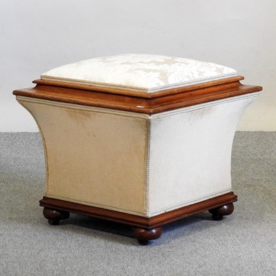 Lot 451 - A 19th century mahogany ottoman