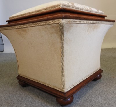 Lot 451 - A 19th century mahogany ottoman