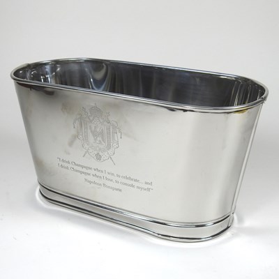 Lot 586 - A plated champagne cooler