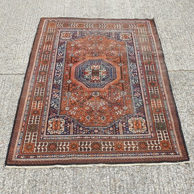 Lot 524 - A Turkish woollen carpet