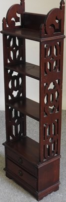 Lot 632 - A matched pair of mahogany bookshelves