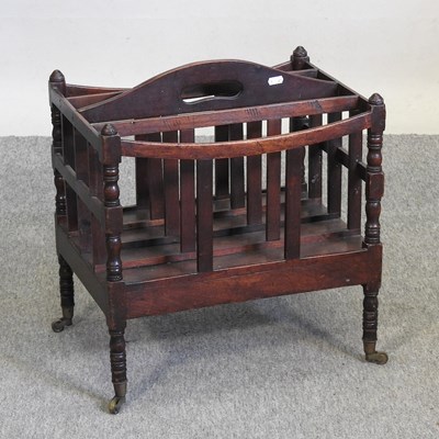 Lot 452 - A 19th century mahogany canterbury