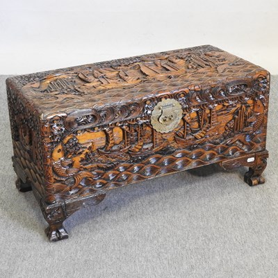 Lot 526 - An oriental trunk