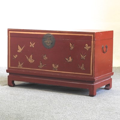 Lot 667 - An oriental chest