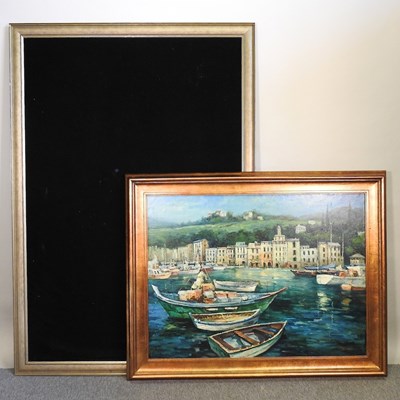 Lot 665 - Continental school, 20th century, boats