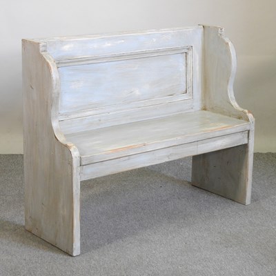 Lot 328 - A reclaimed pine pew