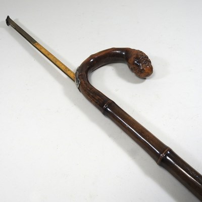 Lot 86 - A Victorian walking/horse measuring stick