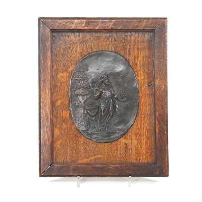 Lot 198 - A bronze plaque