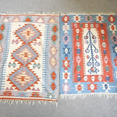 Lot 611 - Two kelim rugs