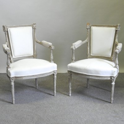 Lot 231 - A pair of armchairs