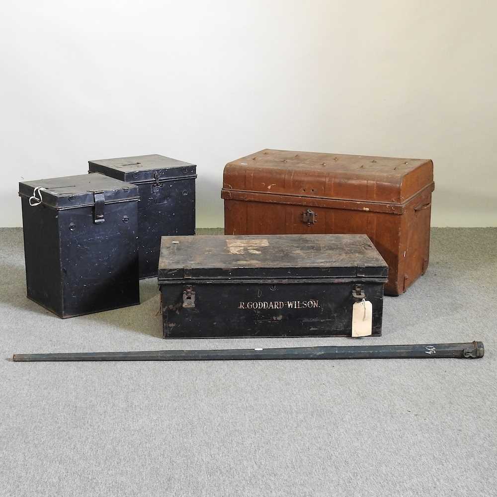 Lot 672 - Five metal cases