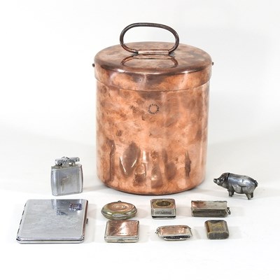 Lot 550 - A Jones Bros copper lunch pail