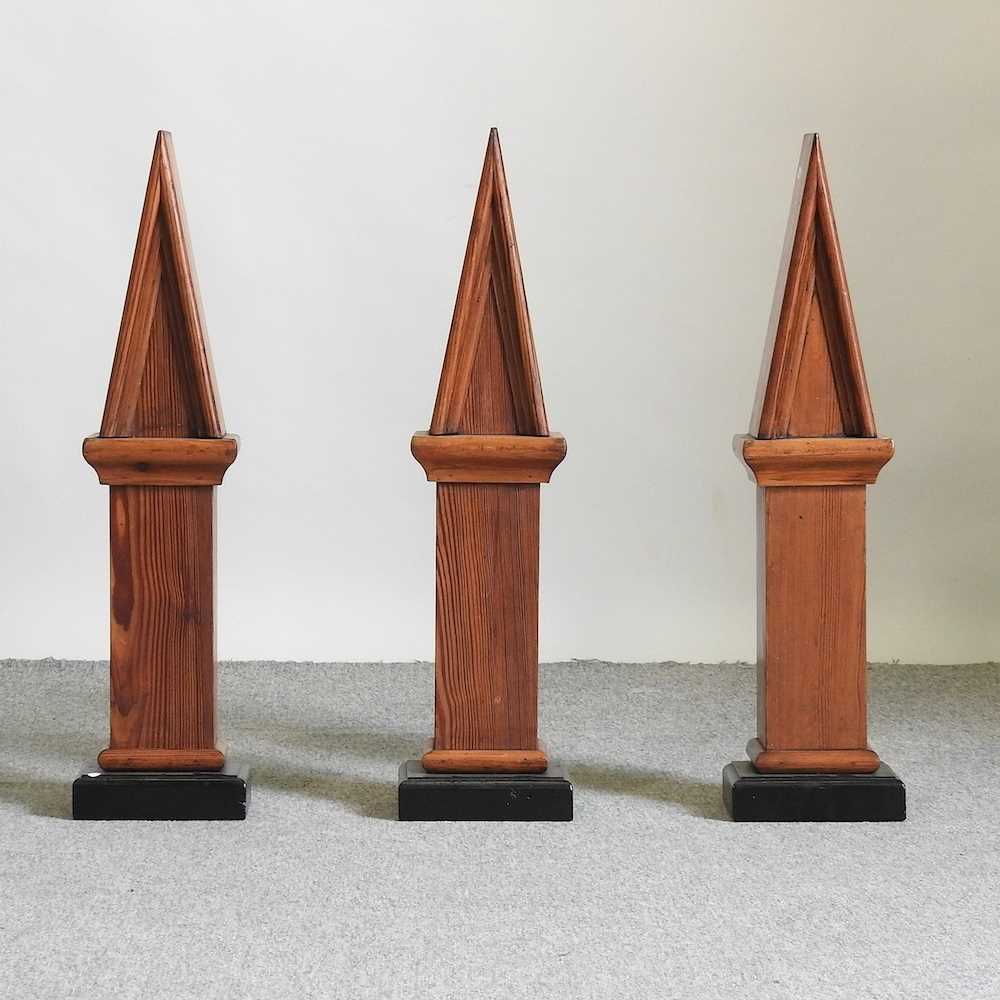 Lot 358 - A set of three spires