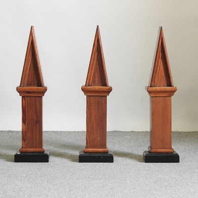 Lot 358 - A set of three spires