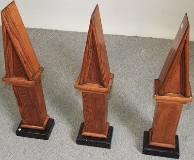 Lot 358 - A set of three spires