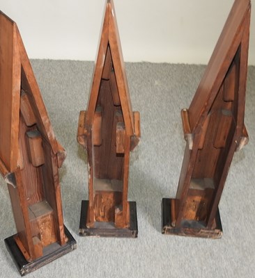 Lot 358 - A set of three spires