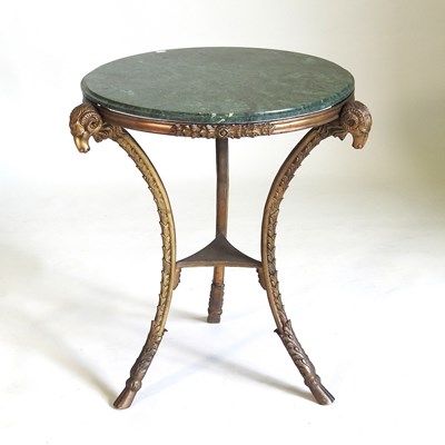 Lot 223 - A marble top occasional table