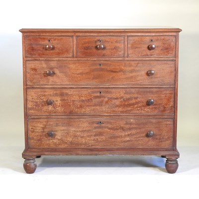 Lot 649 - A Victorian mahogany chest of drawers