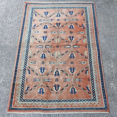 Lot 405 - A Turkish woollen rug