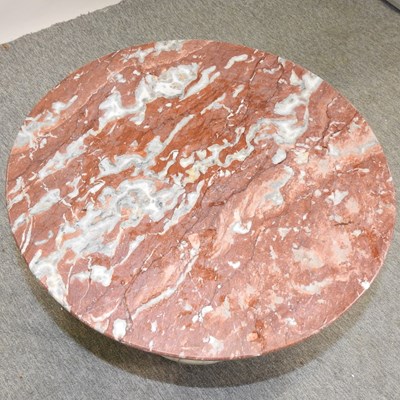 Lot 499 - A circular marble top occasional table