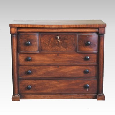 Lot 83 - A Victorian mahogany chest