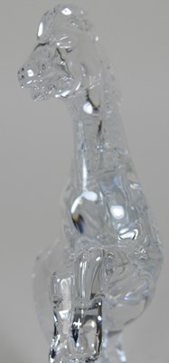 Lot 113 - A Waterford crystal model of a horse rearing
