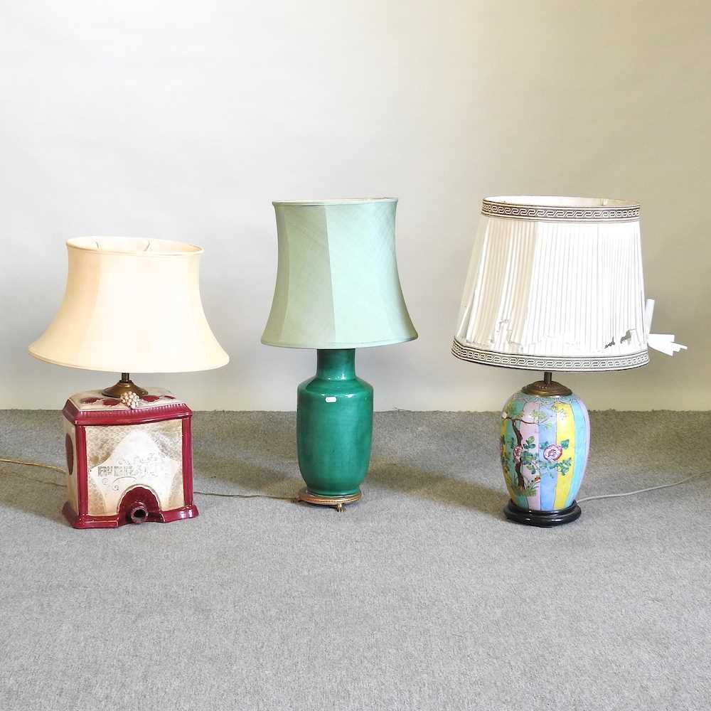 Lot 512 - Three table lamps