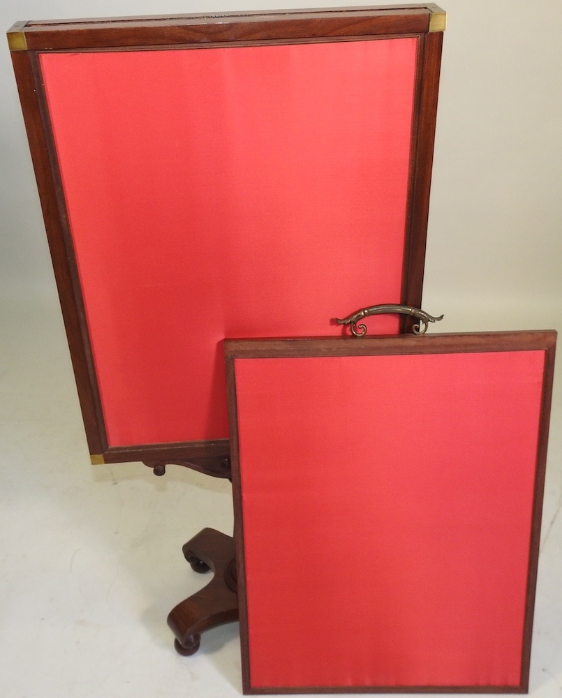 Lot 174 An Irish fire screen