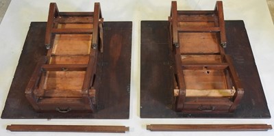 Lot 37 - A pair of campaign tables