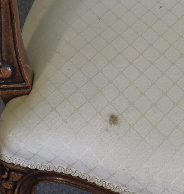 Lot 727 - A set of four French style armchairs