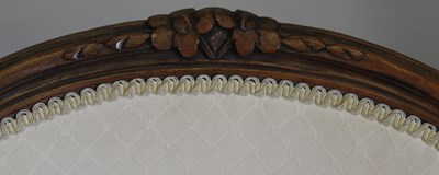 Lot 727 - A set of four French style armchairs
