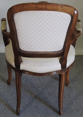 Lot 727 - A set of four French style armchairs