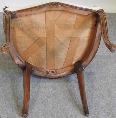 Lot 727 - A set of four French style armchairs